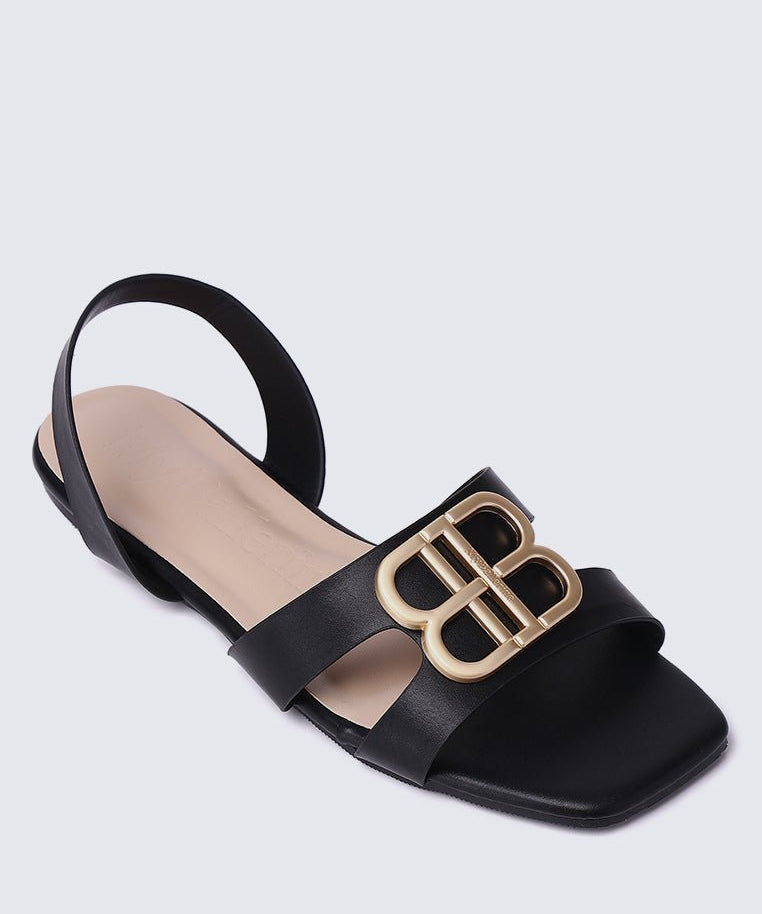 Berenice Comfy Sandals In BlackShoes - myballerine