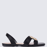 Berenice Comfy Sandals In BlackShoes - myballerine