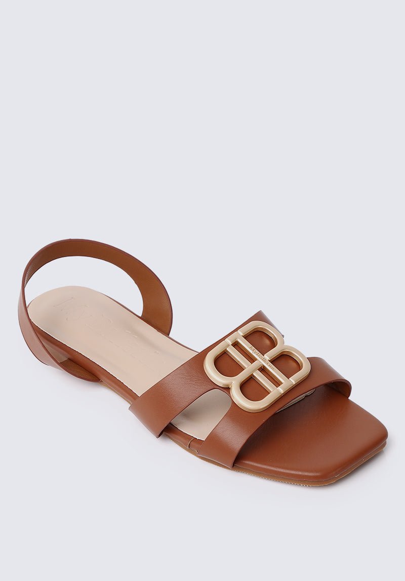 Berenice Comfy Sandals In BrownSandals - myballerine