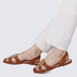 Berenice Comfy Sandals In BrownShoes - myballerine