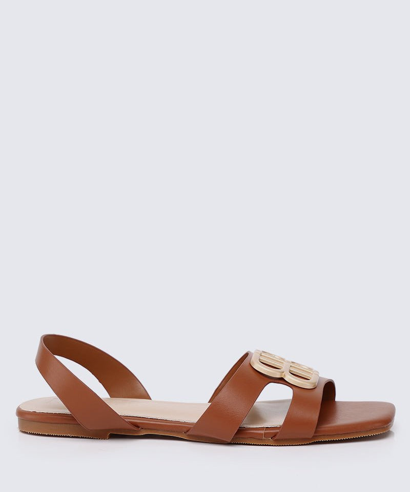 Berenice Comfy Sandals In BrownShoes - myballerine