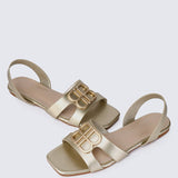 Berenice Comfy Sandals In GoldShoes - myballerine