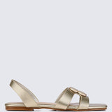 Berenice Comfy Sandals In GoldShoes - myballerine