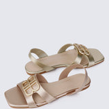 Berenice Comfy Sandals In GoldShoes - myballerine