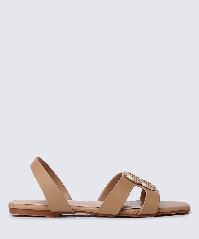 Berenice Comfy Sandals In NudeShoes - myballerine