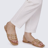 Berenice Comfy Sandals In NudeShoes - myballerine