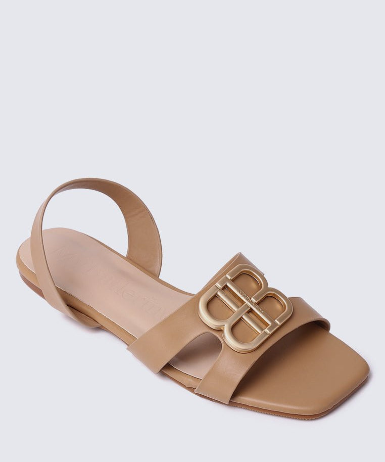 Berenice Comfy Sandals In NudeShoes - myballerine