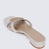 Berorica Comfy Heels In BeigeShoes - myballerine