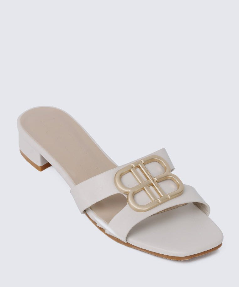 Berorica Comfy Heels In BeigeShoes - myballerine