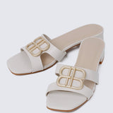 Berorica Comfy Heels In BeigeShoes - myballerine