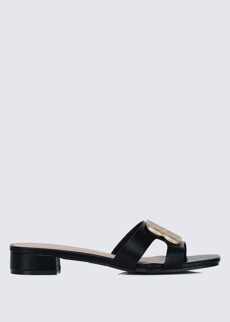 Berorica Comfy Heels In BlackShoes - myballerine