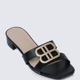 Berorica Comfy Heels In BlackShoes - myballerine