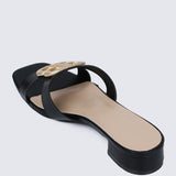 Berorica Comfy Heels In BlackShoes - myballerine