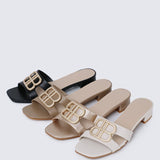 Berorica Comfy Heels In Rose GoldShoes - myballerine