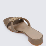 Berorica Comfy Heels In TaupeShoes - myballerine