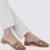 Berorica Comfy Heels In TaupeShoes - myballerine