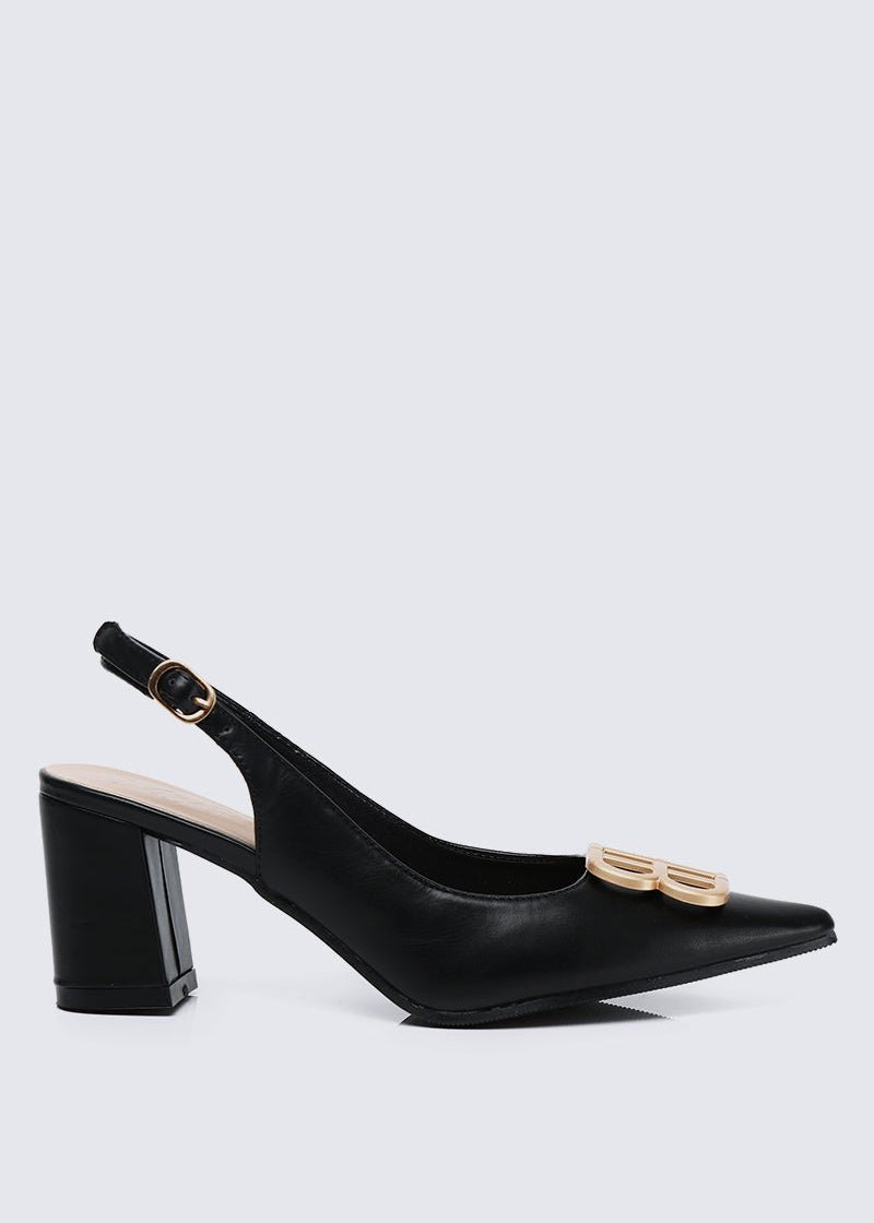 Betsy Comfy Heels In Black - myballerine