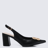 Betsy Comfy Heels In Black - myballerine
