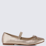 Beyonca Comfy Ballerina In GoldShoes - myballerine