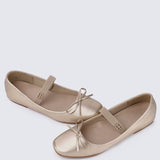 Beyonca Comfy Ballerina In GoldShoes - myballerine