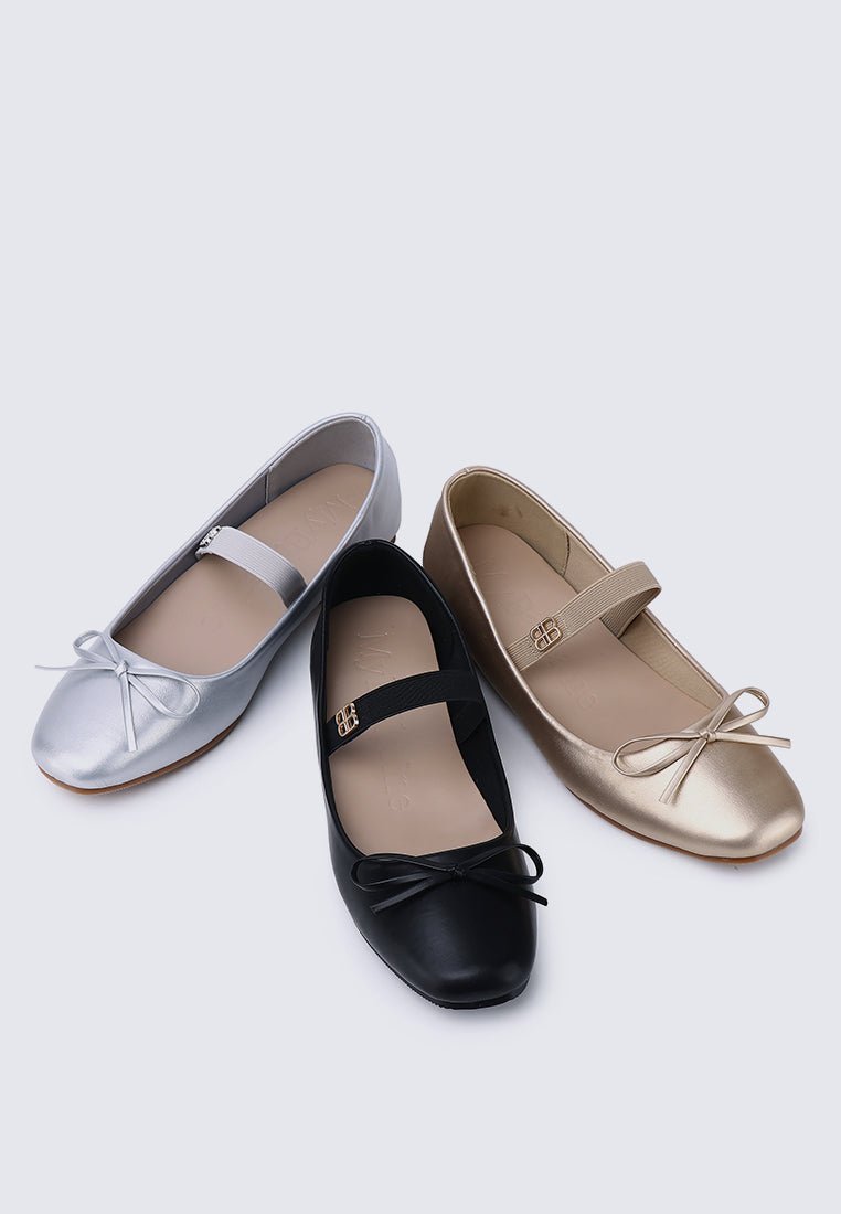 Beyonca Comfy Ballerina In SilverBallerina - myballerine
