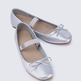 Beyonca Comfy Ballerina In SilverShoes - myballerine