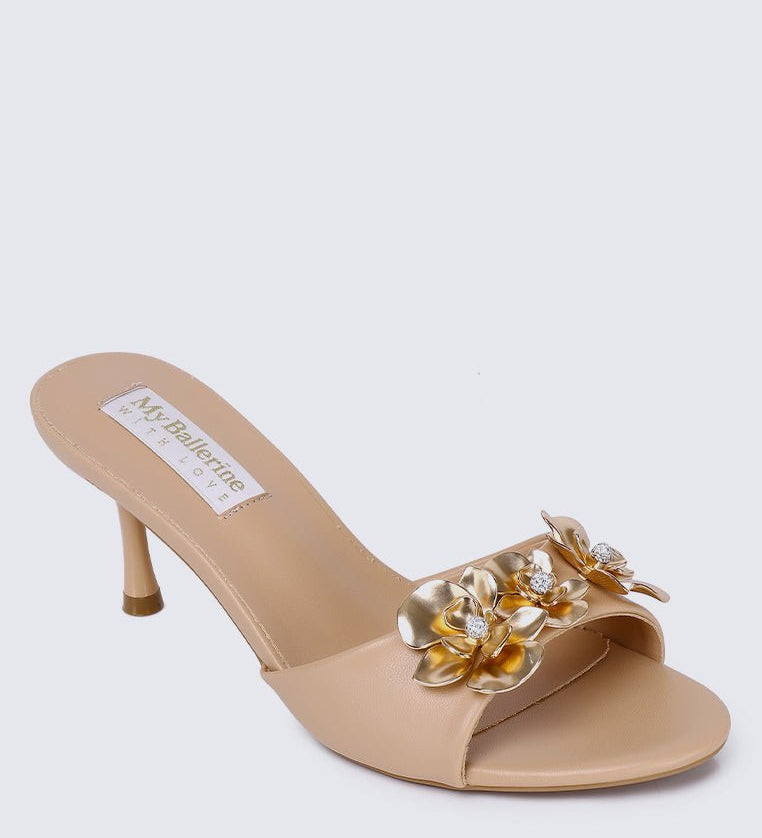 Blossom Comfy Heels In NudeShoes - myballerine