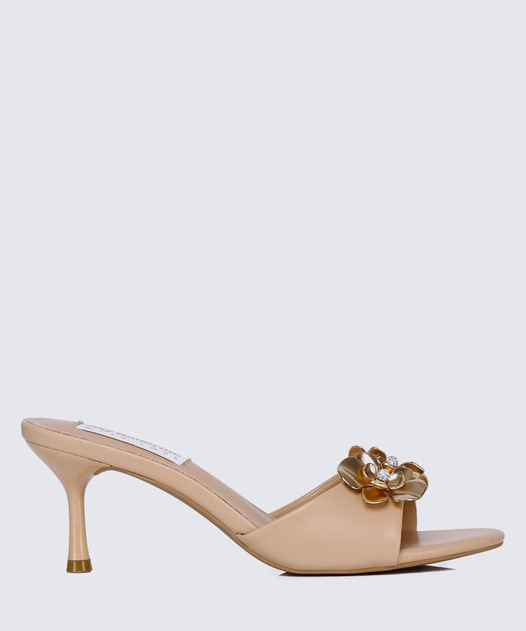 Blossom Comfy Heels In NudeShoes - myballerine