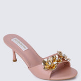 Blossom Comfy Heels In PinkHeels - myballerine