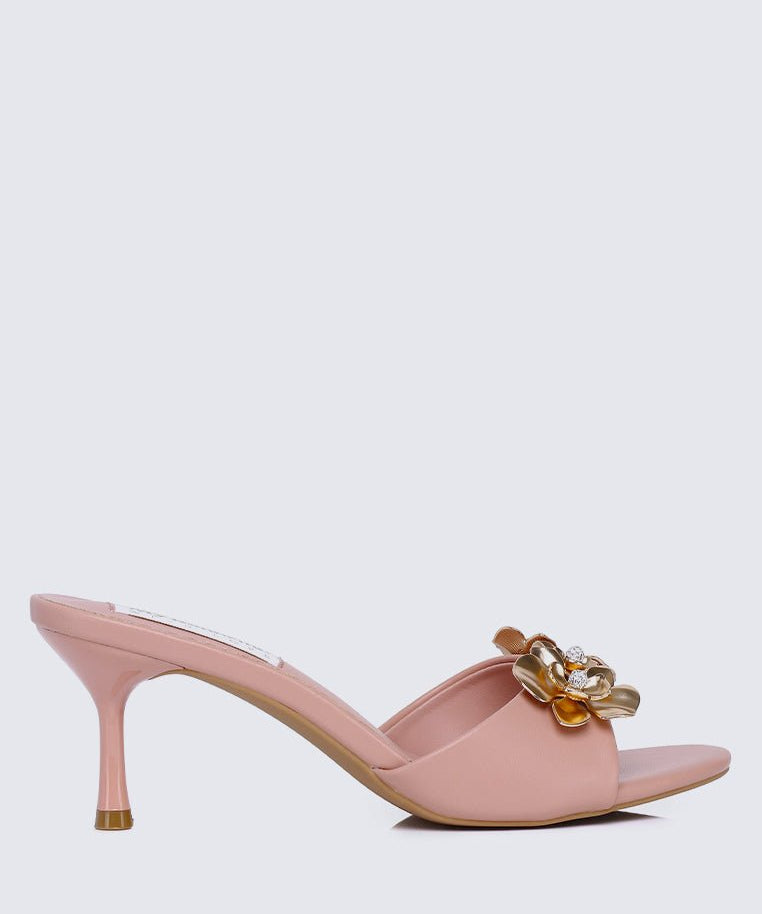 Blossom Comfy Heels In PinkShoes - myballerine