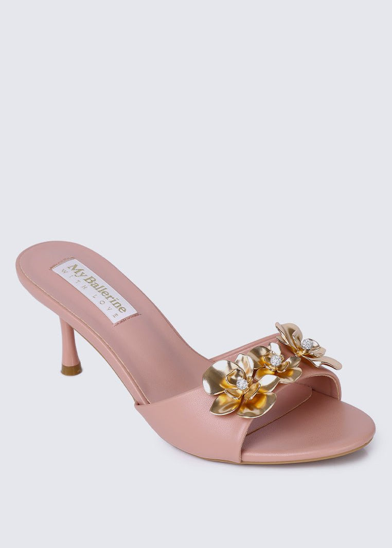 Blossom Comfy Heels In PinkShoes - myballerine