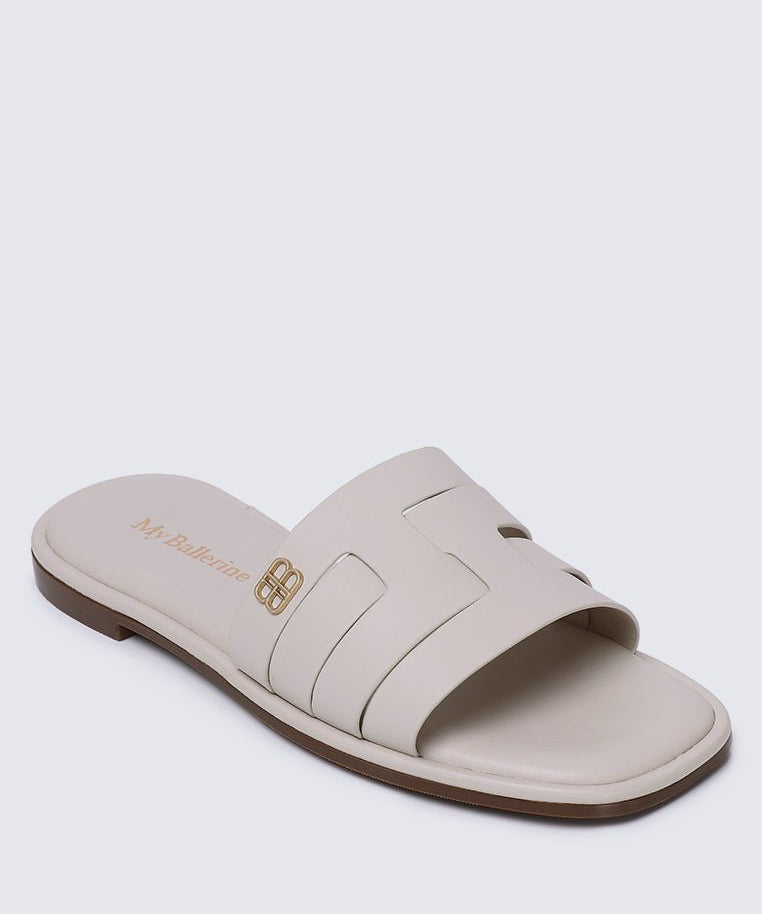 Bobi Comfy Sandal In AlmondShoes - myballerine