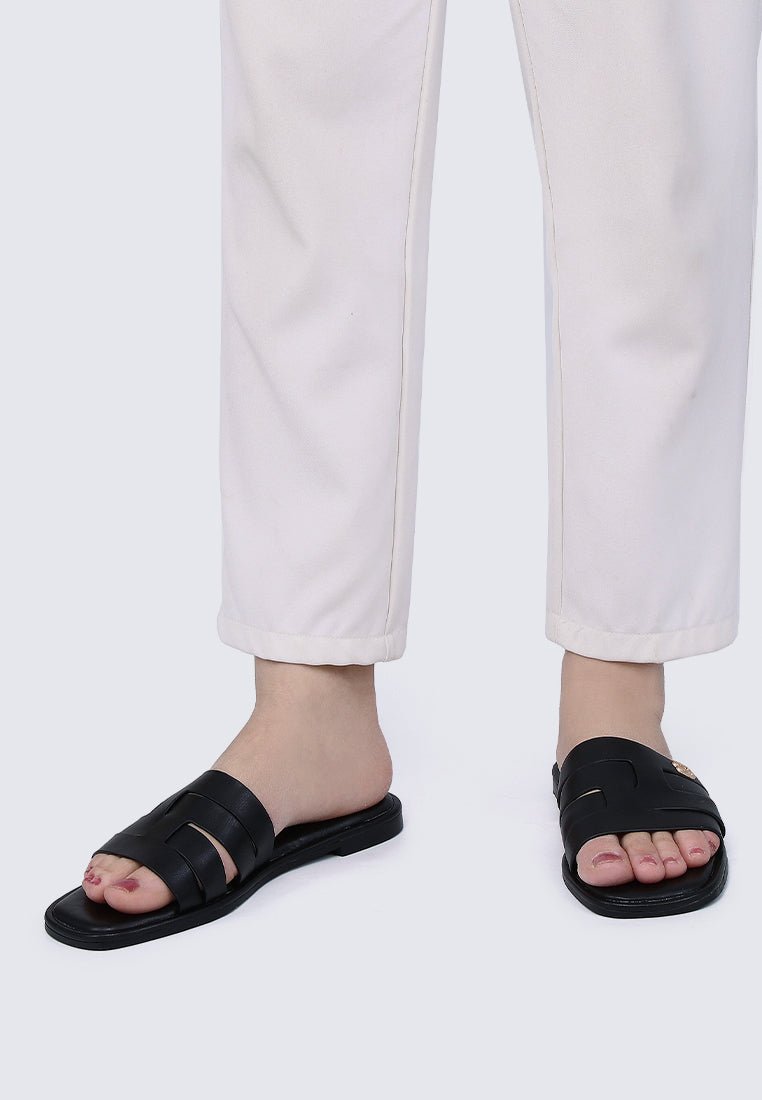 Bobi Comfy Sandal In BlackShoes - myballerine