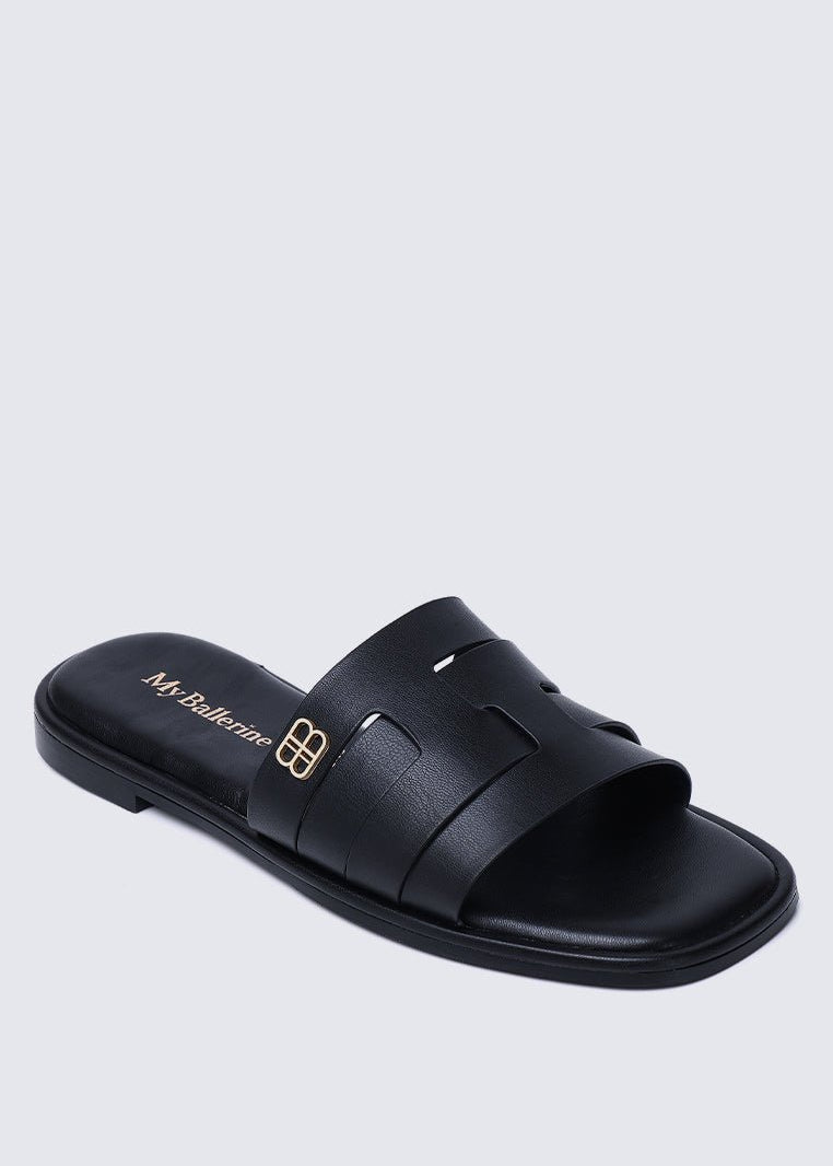 Bobi Comfy Sandal In BlackShoes - myballerine