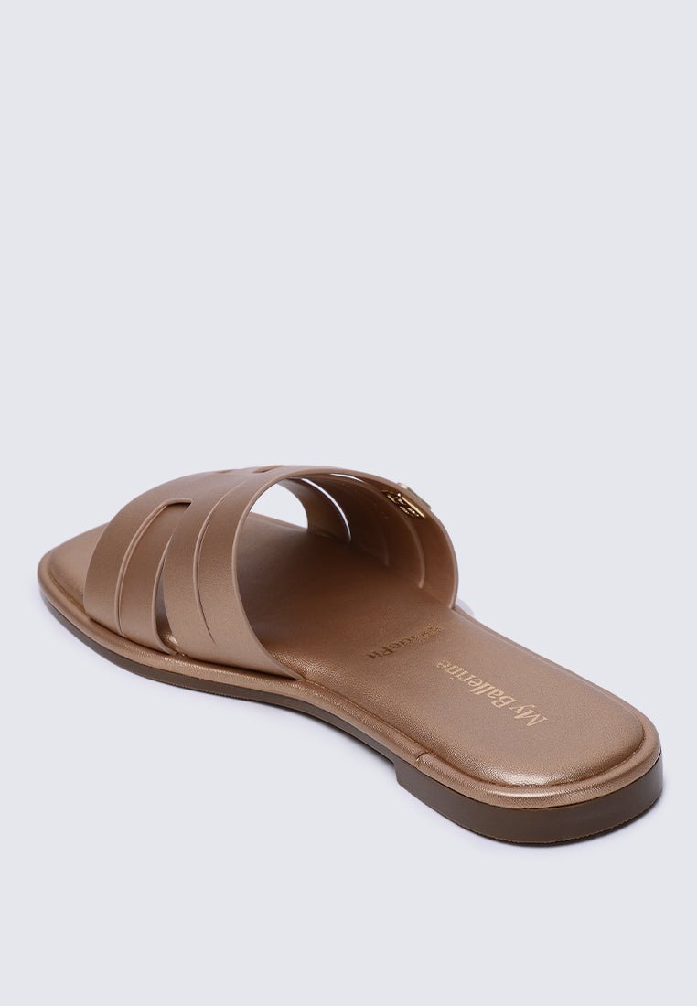 Bobi Comfy Sandal In Rose GoldSandals - myballerine