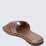 Bobi Comfy Sandal In Rose GoldSandals - myballerine
