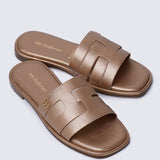 Bobi Comfy Sandal In Rose GoldShoes - myballerine