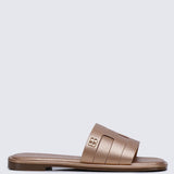 Bobi Comfy Sandal In Rose GoldShoes - myballerine