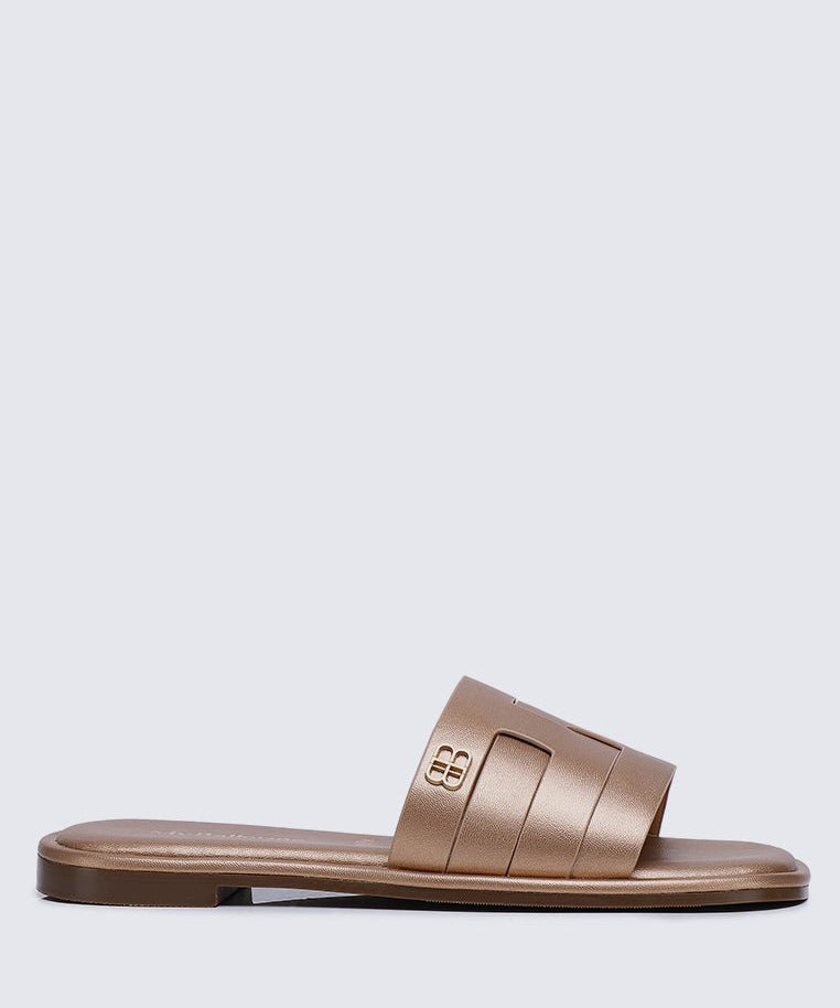 Bobi Comfy Sandal In Rose GoldShoes - myballerine