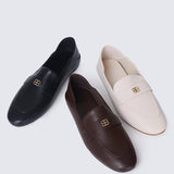 Bonbon Comfy Loafer In BeigeLoafers - myballerine