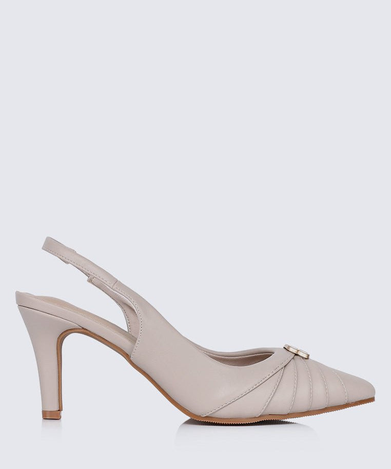 Bovis Comfy Heels In AlmondShoes - myballerine