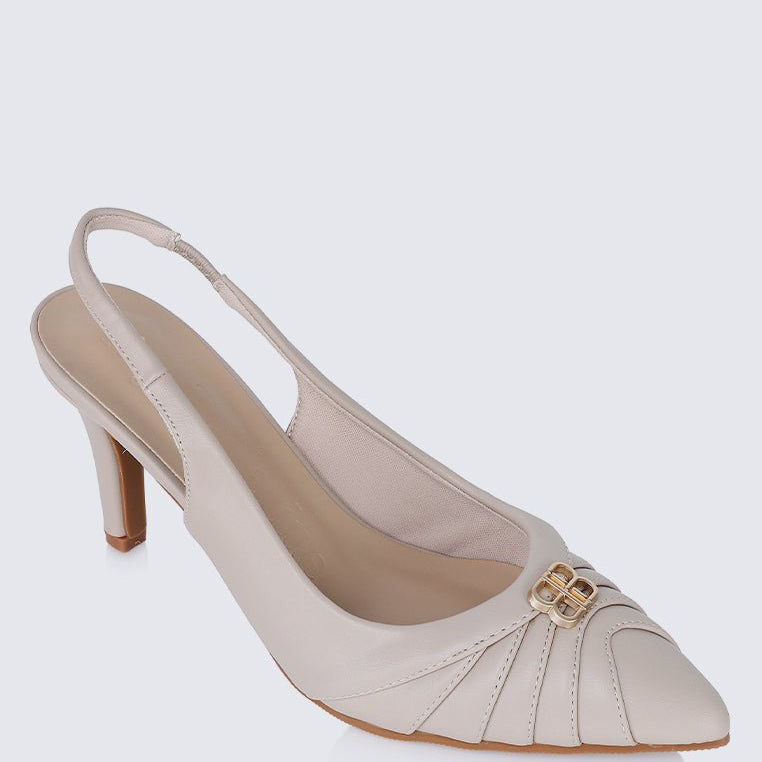 Bovis Comfy Heels In AlmondShoes - myballerine