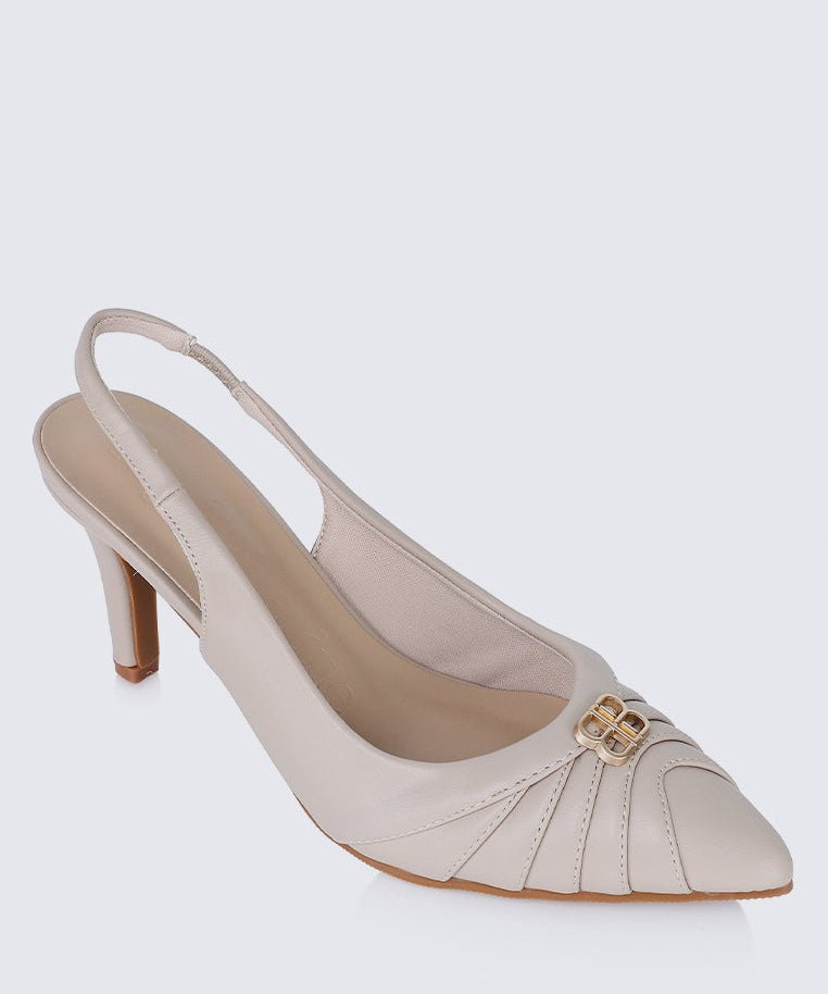 Bovis Comfy Heels In AlmondShoes - myballerine