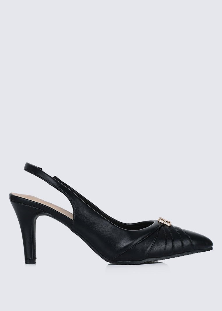Bovis Comfy Heels In BlackShoes - myballerine