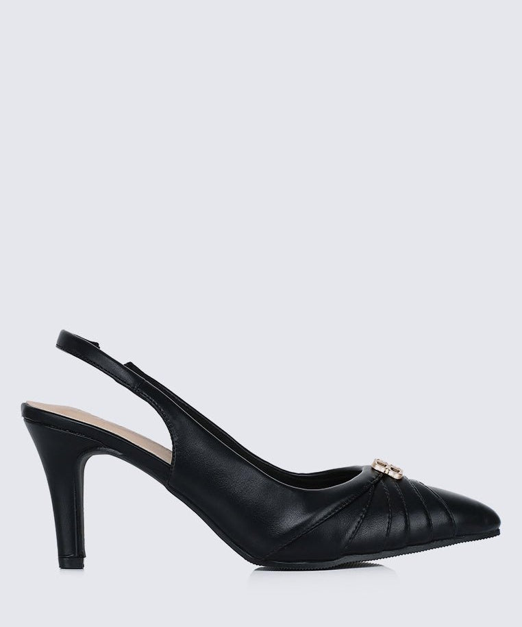 Bovis Comfy Heels In BlackShoes - myballerine