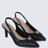 Bovis Comfy Heels In BlackShoes - myballerine