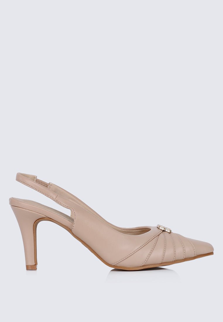 Bovis Comfy Heels In Nude PinkShoes - myballerine