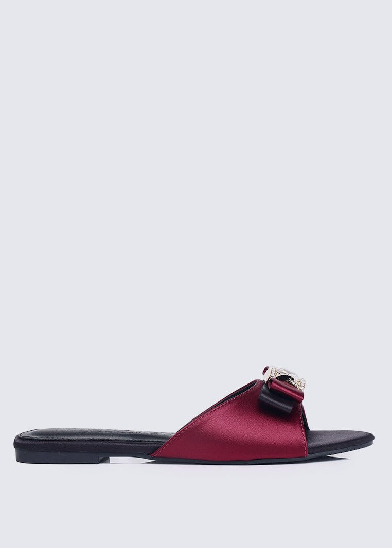 Bowelle Comfy Sandals In MaroonSandals - myballerine
