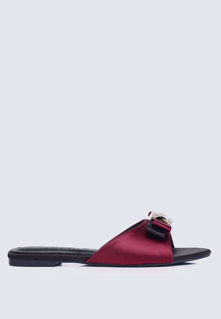 Bowelle Comfy Sandals In MaroonSandals - myballerine
