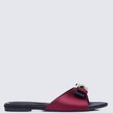 Bowelle Comfy Sandals In MaroonSandals - myballerine